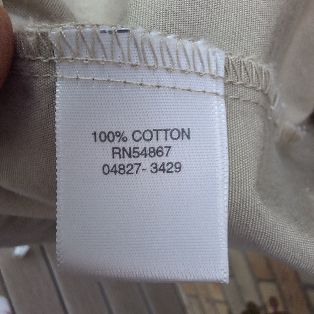 Christopher & Banks Tan Button-Front Top - Picture 7 of 9